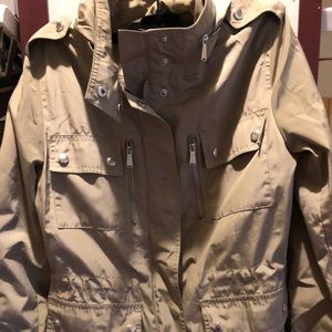 Michael Kors Funnel Neck Hooded Anorak